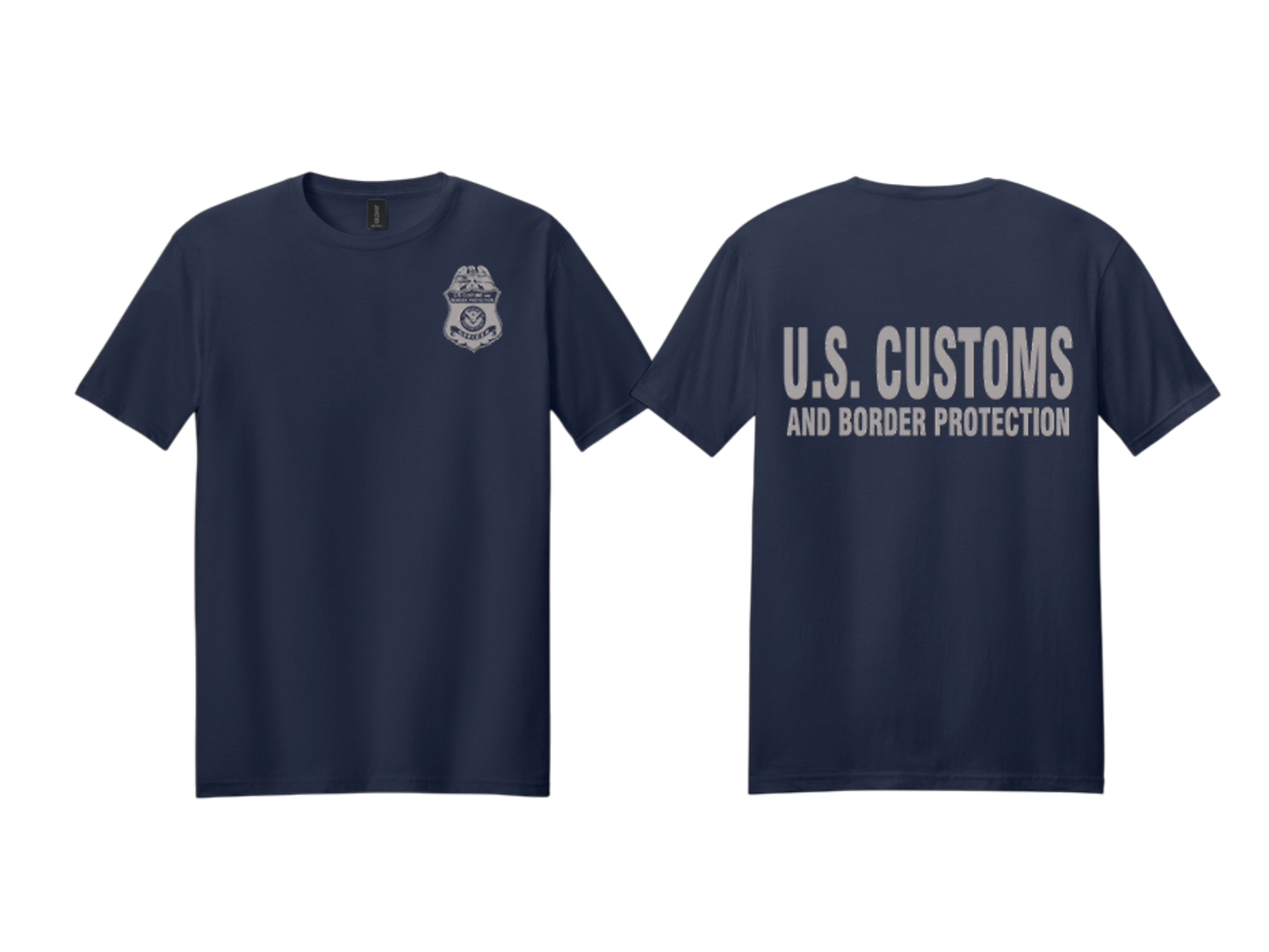 CBP OFFICER RAID GILDEN SOFTSTYLE T-SHIRT GREY INK-64000