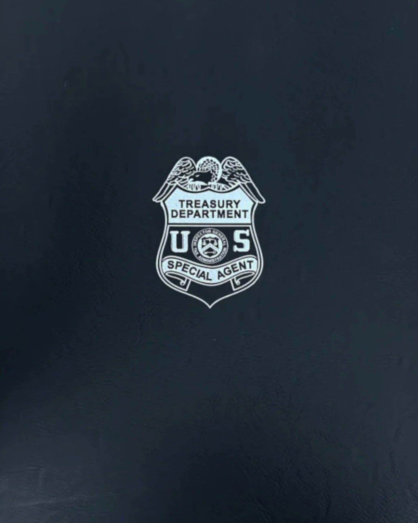 TIGTA BADGE ZIPPERED LEATHERLETTE PADFOLIO