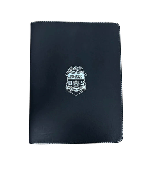 TIGTA BADGE ZIPPERED LEATHERLETTE PADFOLIO