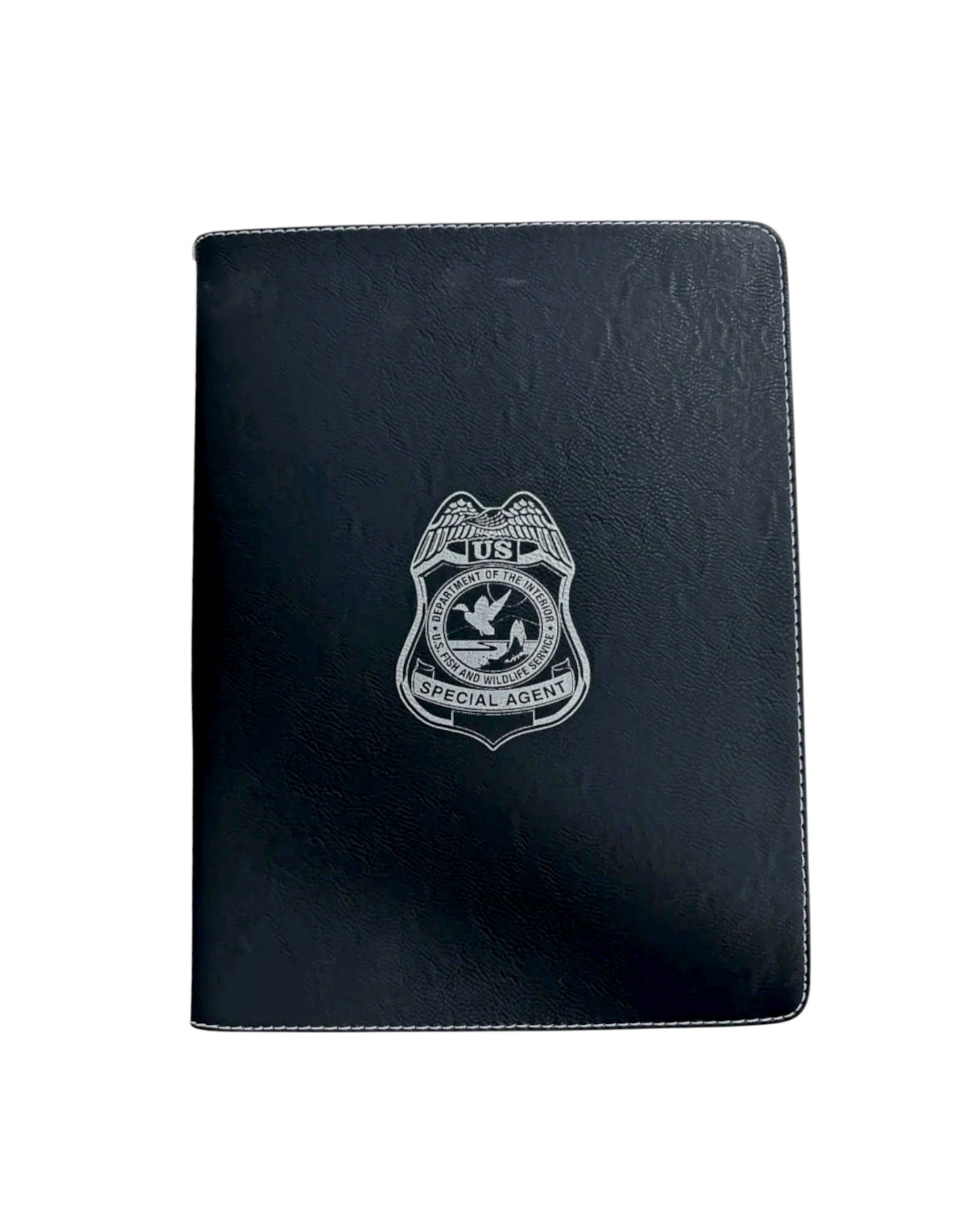 FWS SPECIAL AGENT ZIPPERED LEATHERLETTE  PADFOLIO