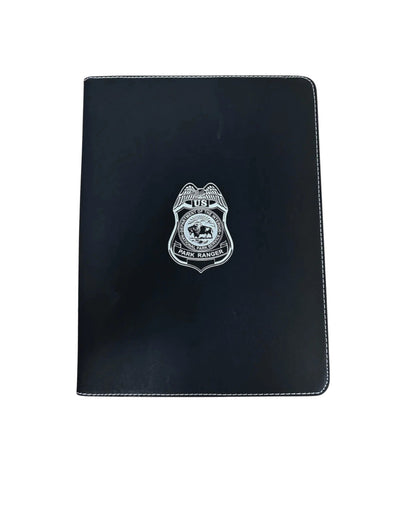 NPS PARK RANGER ZIPPERED LEATHERLETTE PADFOLIO
