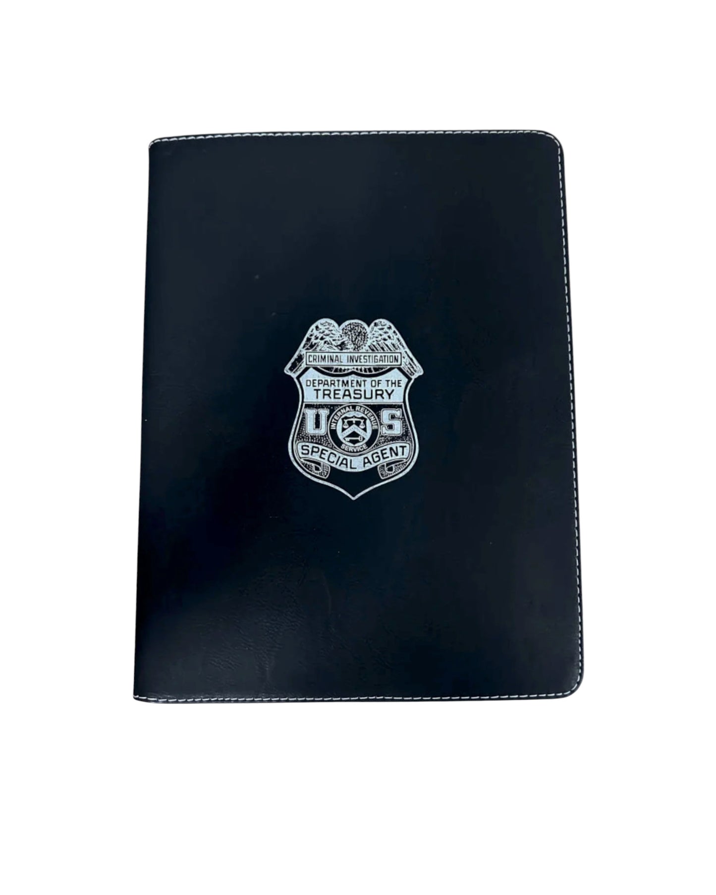 IRS-CI ZIPPERED LEATHERLETTE PADFOLIO