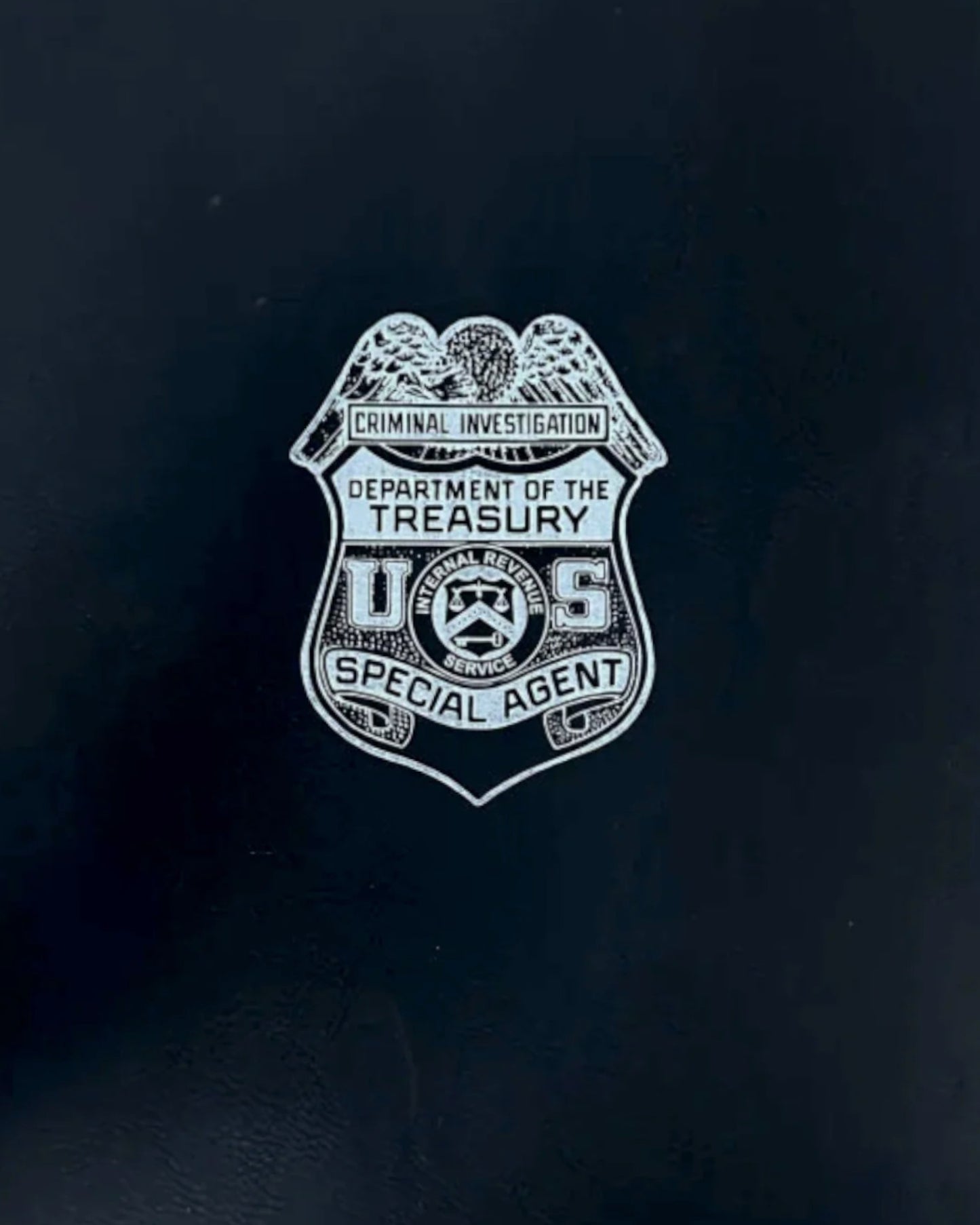 IRS-CI ZIPPERED LEATHERLETTE PADFOLIO