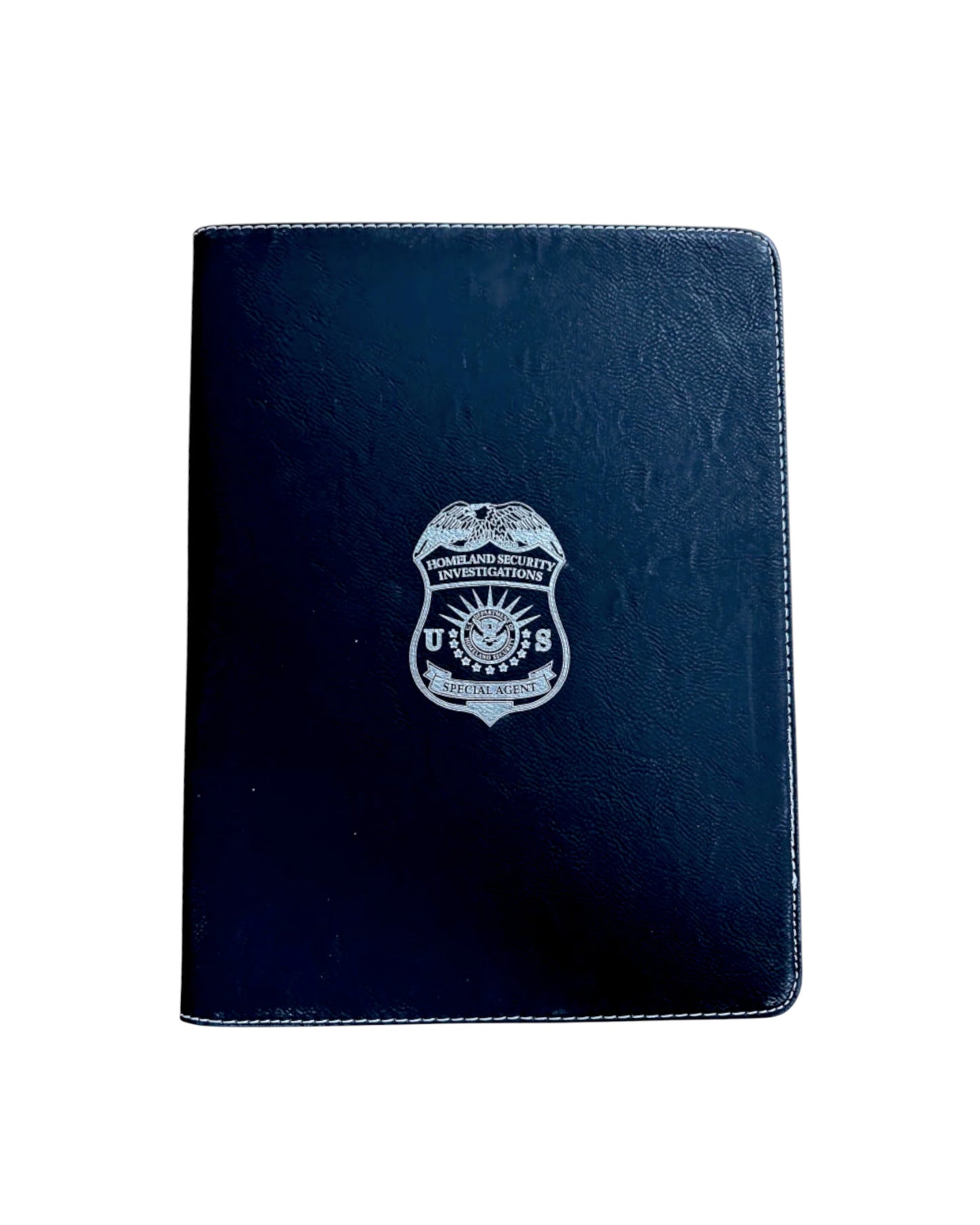 HSI S/A ZIPPERED LEATHERLETTE  PADFOLIO