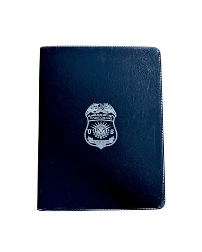 HSI S/A ZIPPERED LEATHERLETTE  PADFOLIO