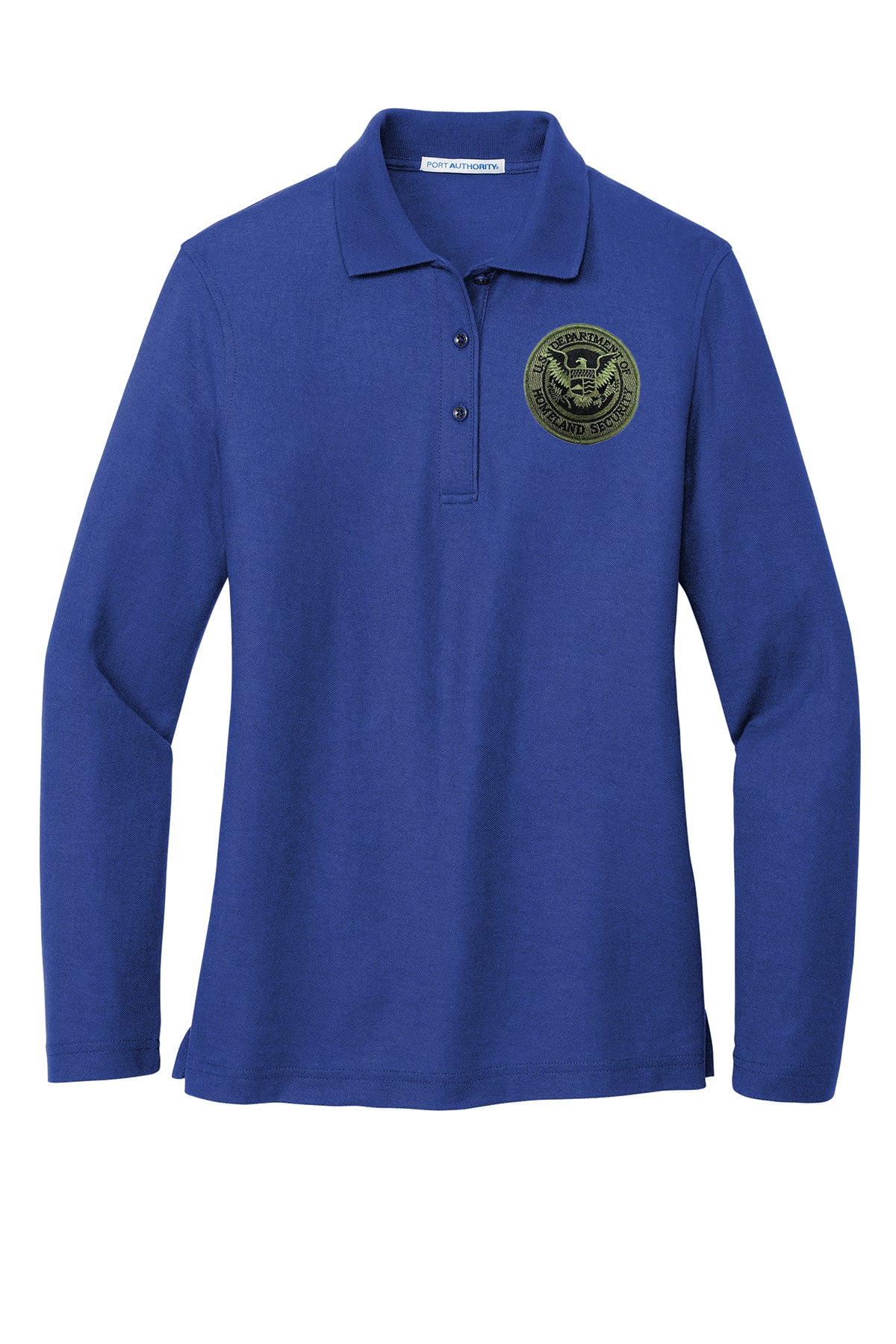 WOMEN'S DHS SEAL LONG SLEEVE PORT AUTHORITY POLO - L500LS