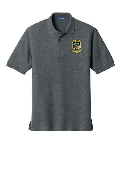 MEN'S IRS CI S/A BADGE PORT AUTHORITY POLO - K500