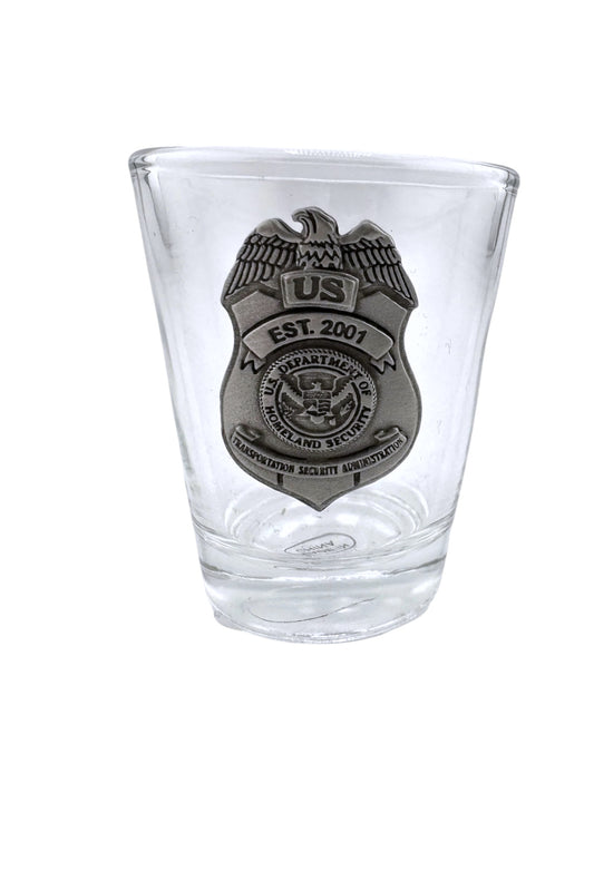 TSA PEWTER ROUND SHOT GLASS