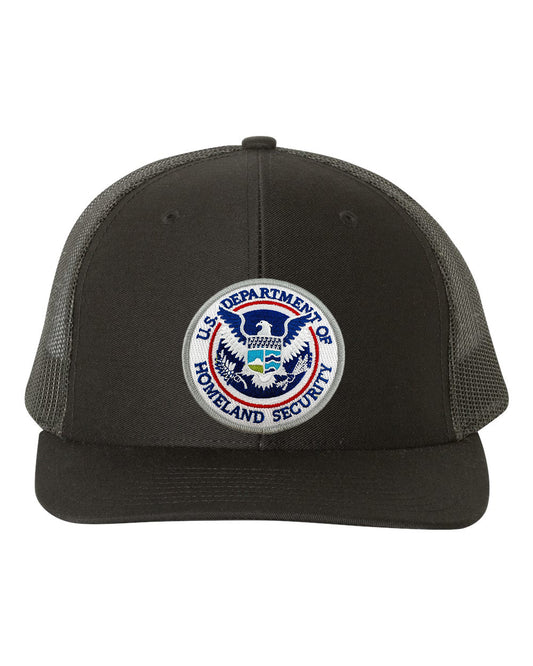 DHS SEAL EMBROIDERED ON RICHARDSON HAT-112