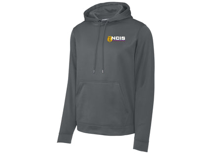 NCIS LOGO ON SPORT TEK WICKING HOODED PULLOVER-F244