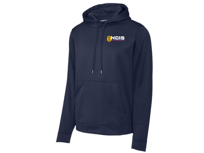 NCIS LOGO ON SPORT TEK WICKING HOODED PULLOVER-F244