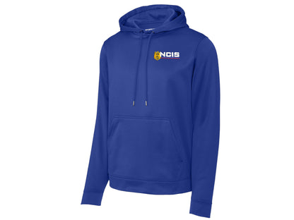 NCIS LOGO ON SPORT TEK WICKING HOODED PULLOVER-F244