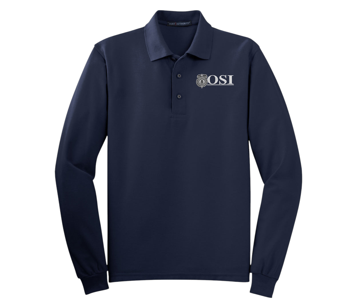MEN'S OSI LOGO LONG SLEEVE PORT AUTHORITY POLO - K500LS