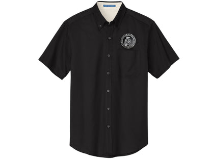 MEN'S CISA SEAL BUTTON UP DRESS SHIRT-S508