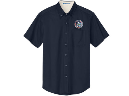 MEN'S CISA SEAL BUTTON UP DRESS SHIRT-S508