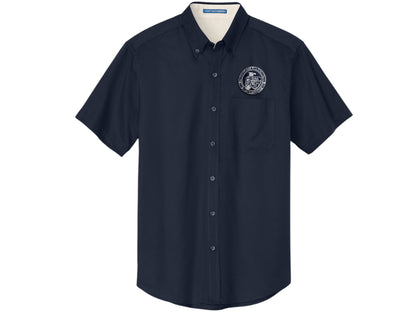 MEN'S CISA SEAL BUTTON UP DRESS SHIRT-S508