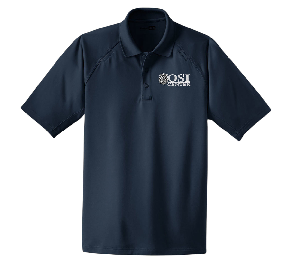 MEN'S OSI CENTER LOGO CORNERSTONE TACTICAL POLO-CS410