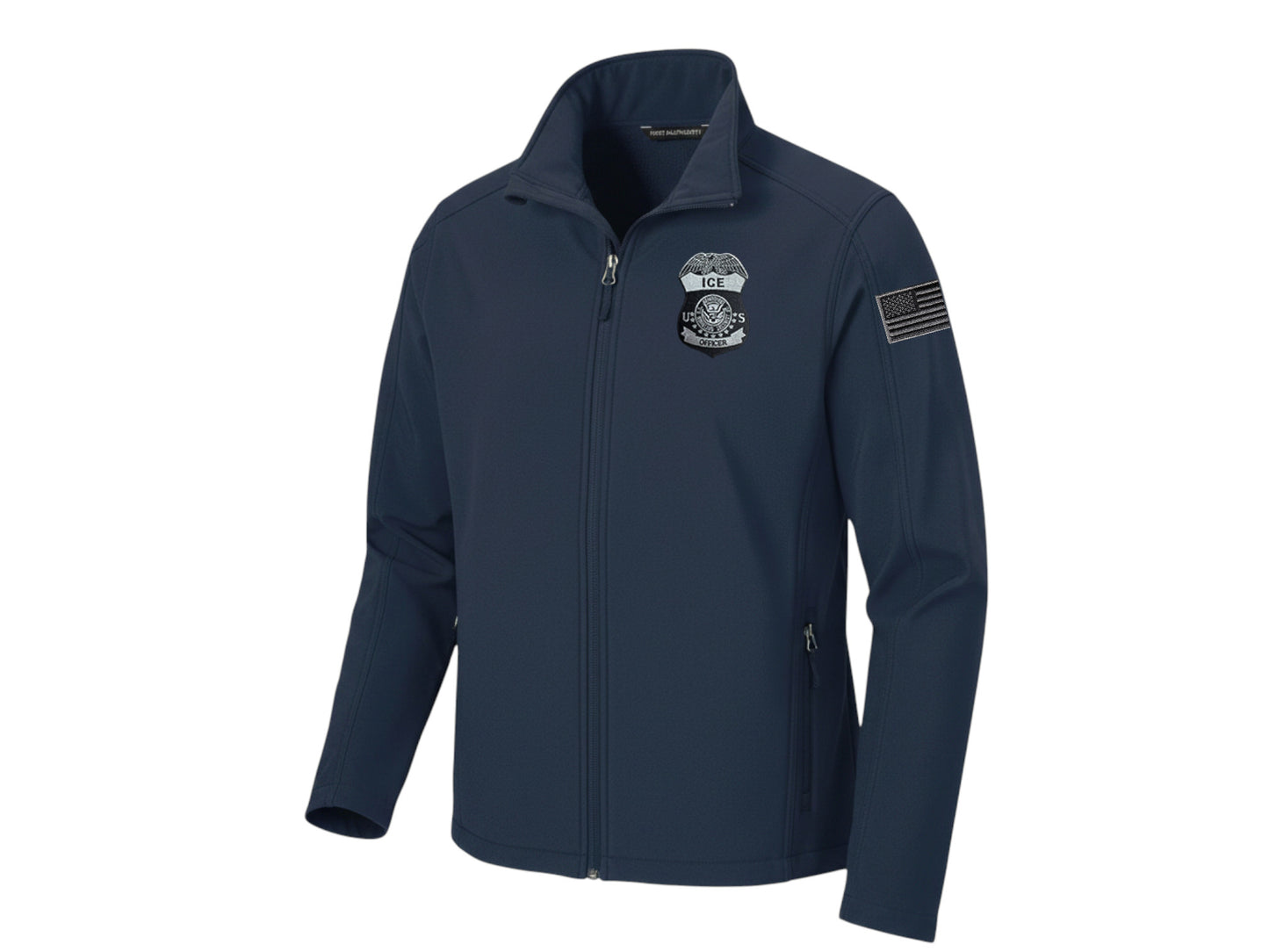 MEN'S ICE OFFICER BADGE SOFT SHELL JACKET-J317