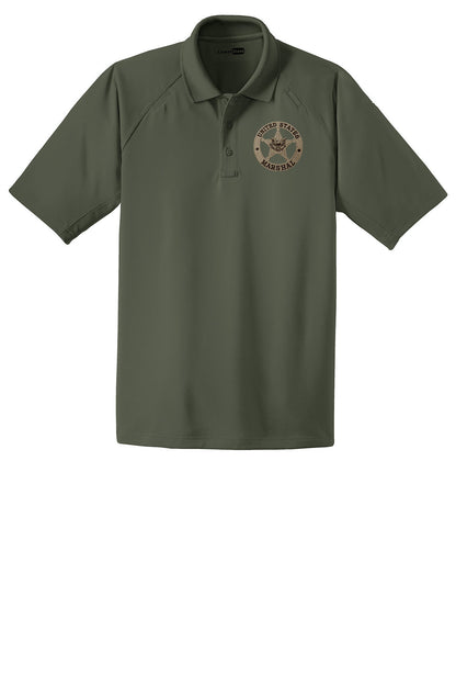 MEN'S TACTICAL PERFORMANCE POLO W/ USMS STAR-CS410