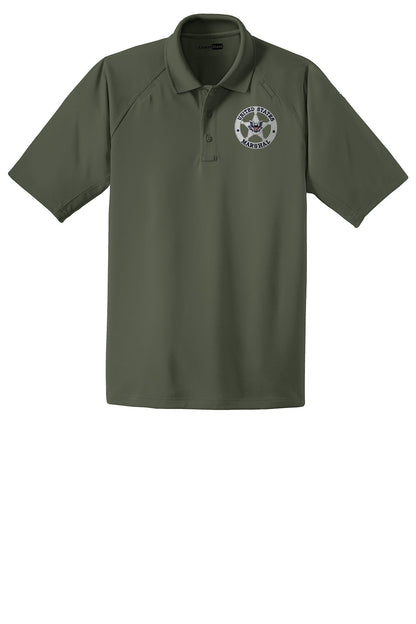 MEN'S TACTICAL PERFORMANCE POLO W/ USMS STAR-CS410