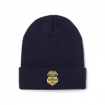 ATF SPECIAL AGENT BADGE CUFFED KNIT BEANIE