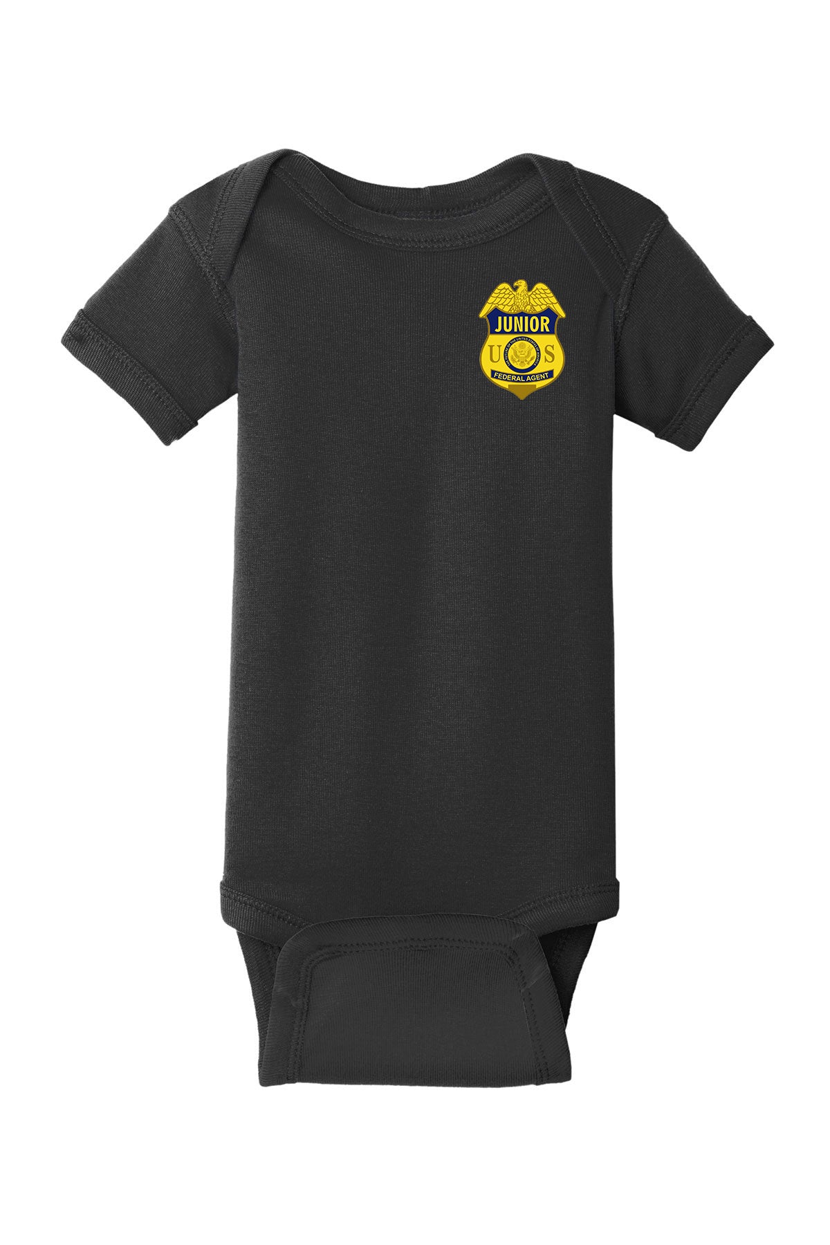 INFANT ONESIE WITH JUNIOR FEDERAL AGENT BADGE