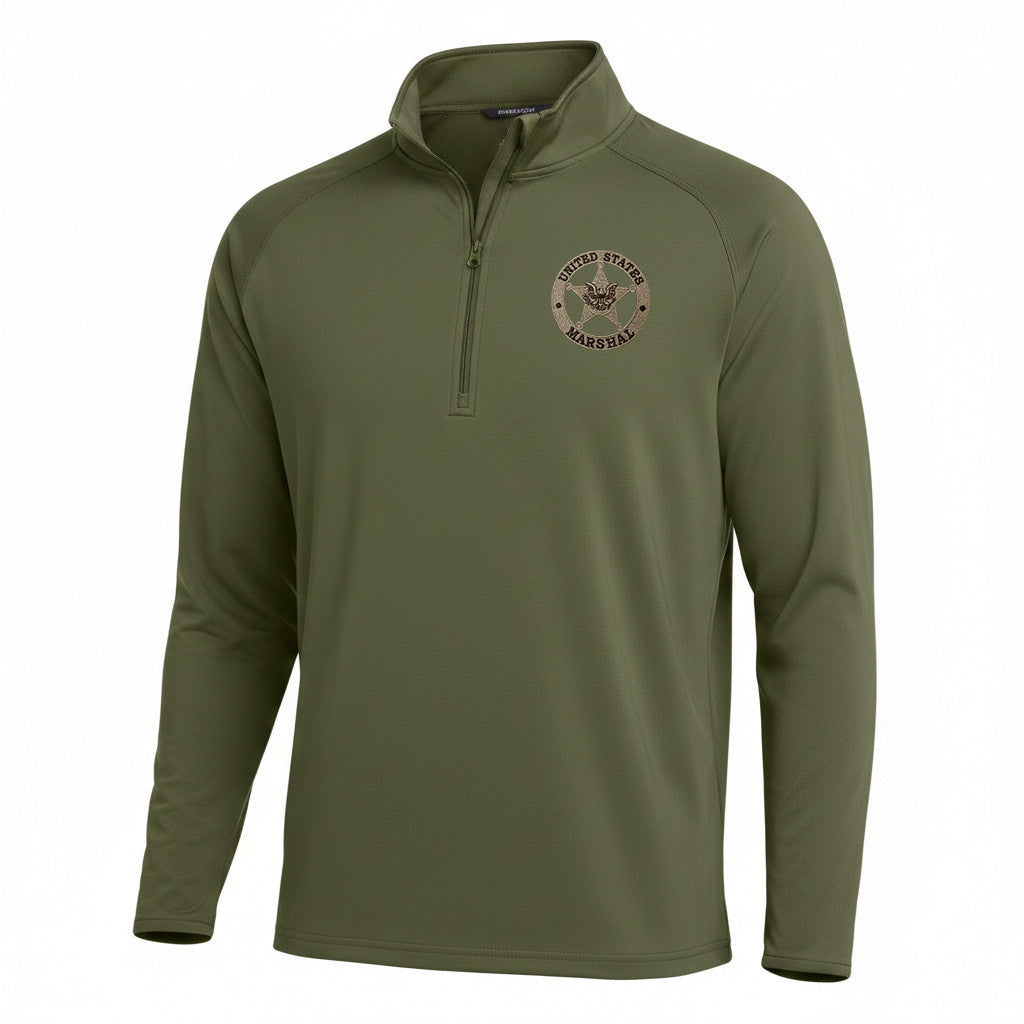 MEN'S EMB USMS STAR SPORT TEK SPORT WICK STRETCH 1/2 ZIP PULLOVER-ST850