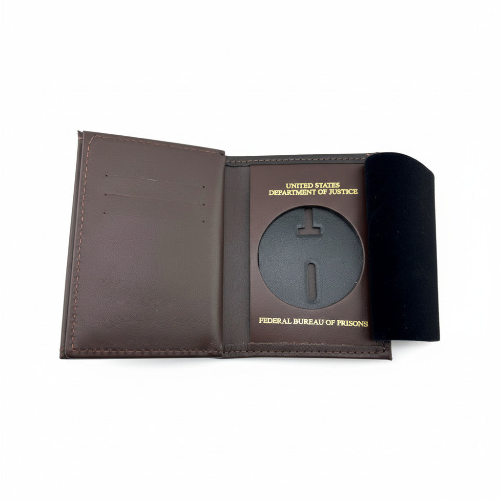 BOP BADGE WALLET 119-A USDOJ/FBOP-BROWN