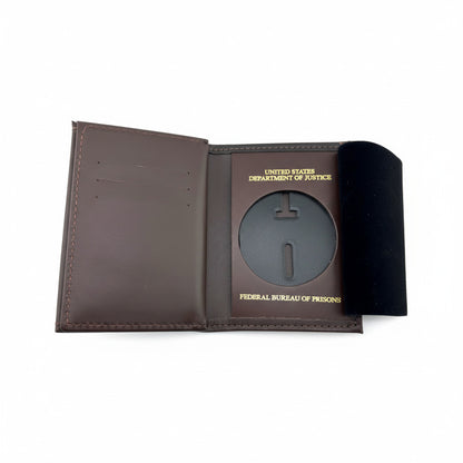 BOP BADGE WALLET 119-A USDOJ/FBOP-BROWN
