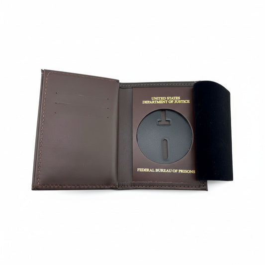 BOP BADGE WALLET 119-A USDOJ/FBOP-BROWN