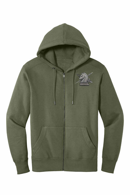 ICE FUGITIVE OPS (NO TEXT) EMBROIDERED ON FULL ZIP HOODED SWEATSHIRT-DT1103
