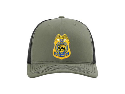 NPS BADGE ON RICHARDSON HAT