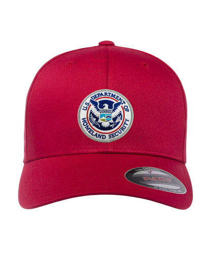 DHS SEAL EMBROIDERED FLEXFIT HAT