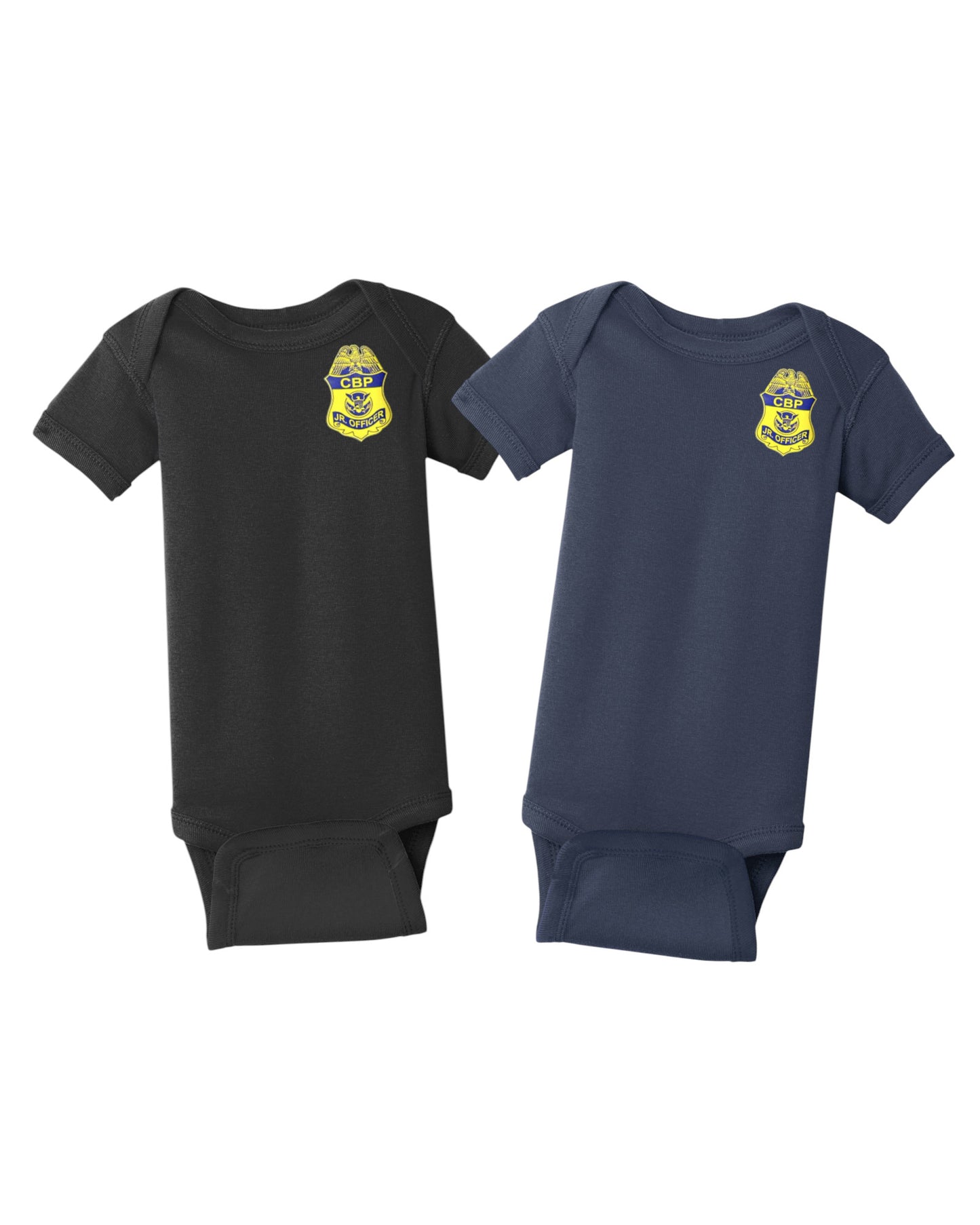 INFANT ONESIE WITH CBP JR. OFFICER BADGE