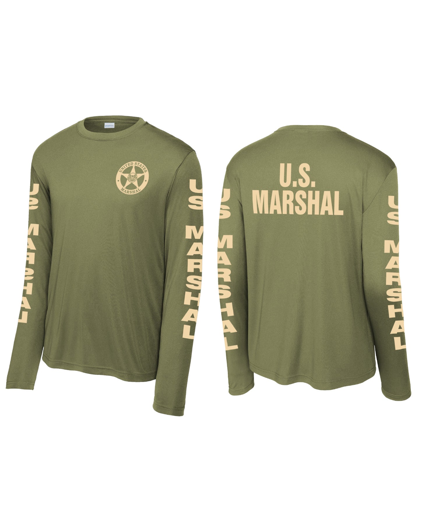 USMS MOISTURE WICKING CUSTOM RAID LONGSLEEVE SHIRT-ST350LS