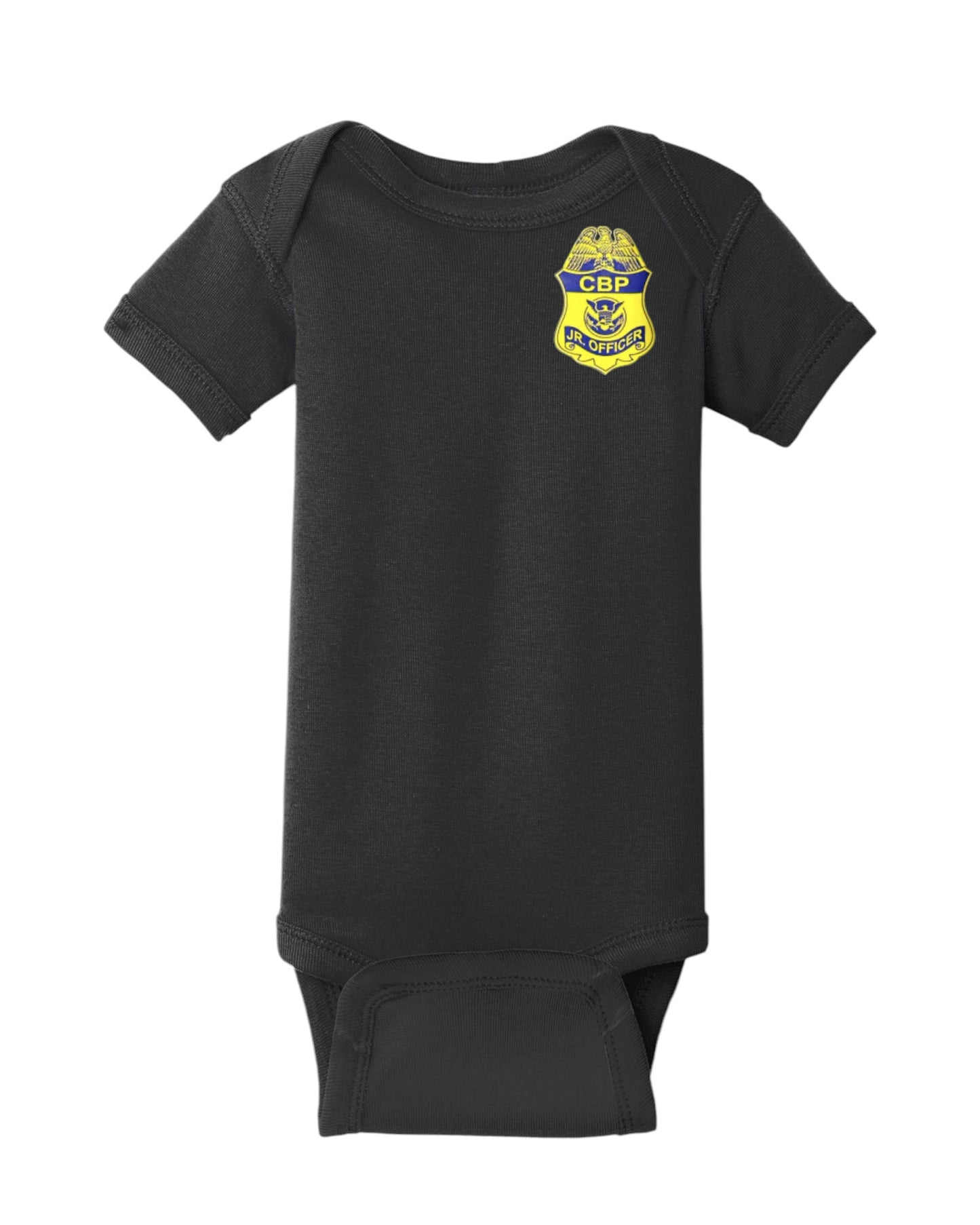 INFANT ONESIE WITH CBP JR. OFFICER BADGE