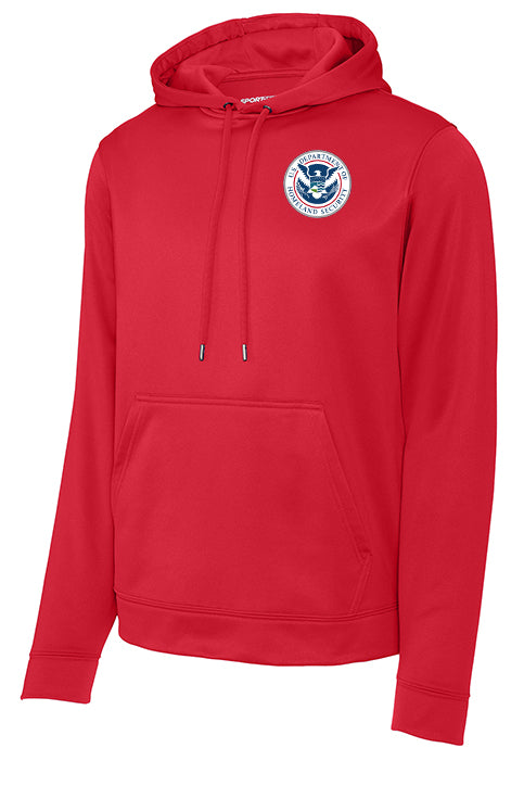 DHS PRINTED SPORT-TEK SPORT-WICK HOODED PULLOVER F244