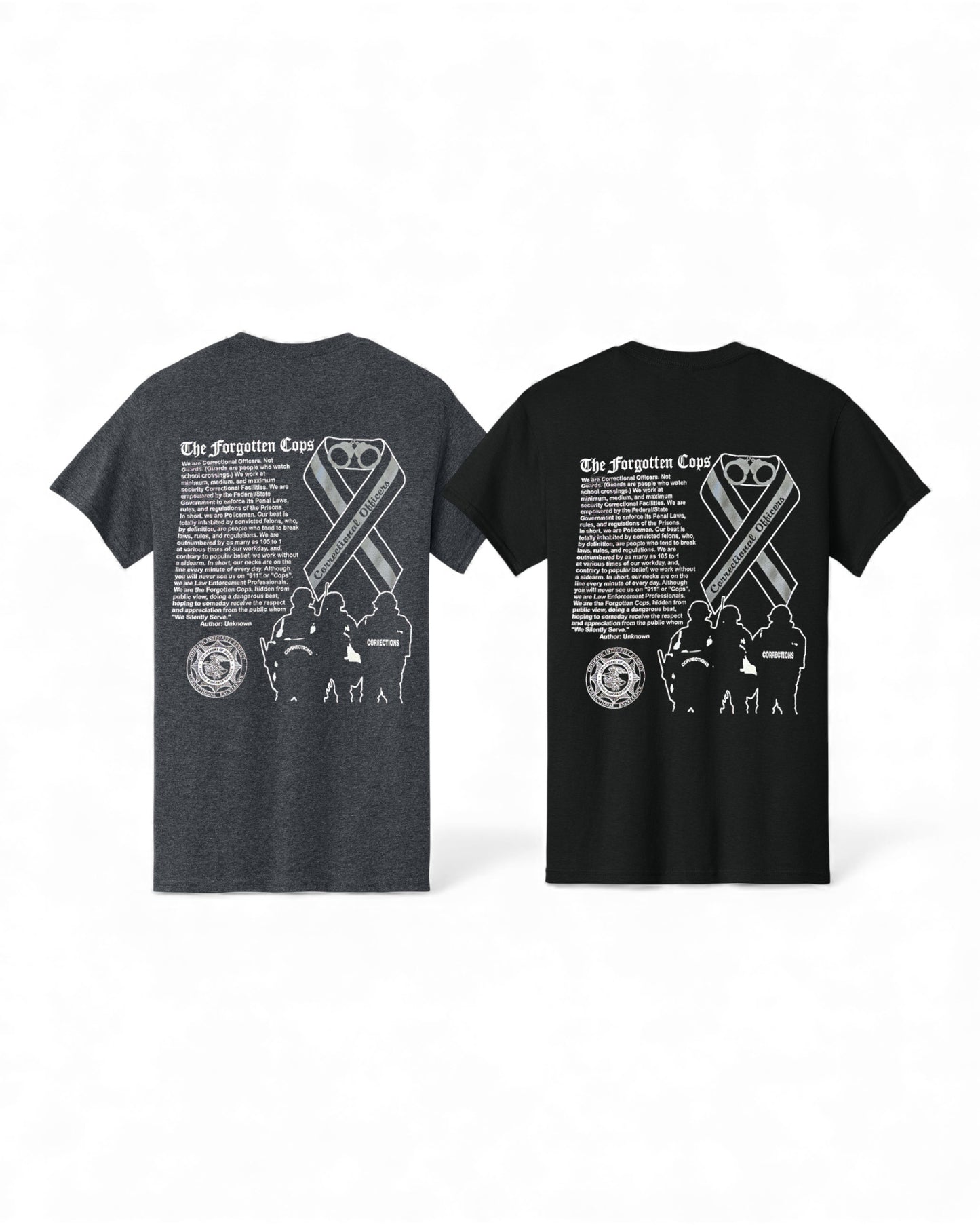 BOP "THE FORGOTTEN COPS" T-SHIRT-BLACK