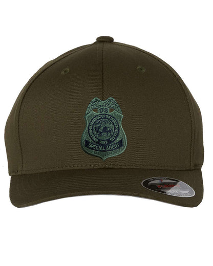 NPS SPECIAL AGENT BADGE ON FLEXFIT HAT