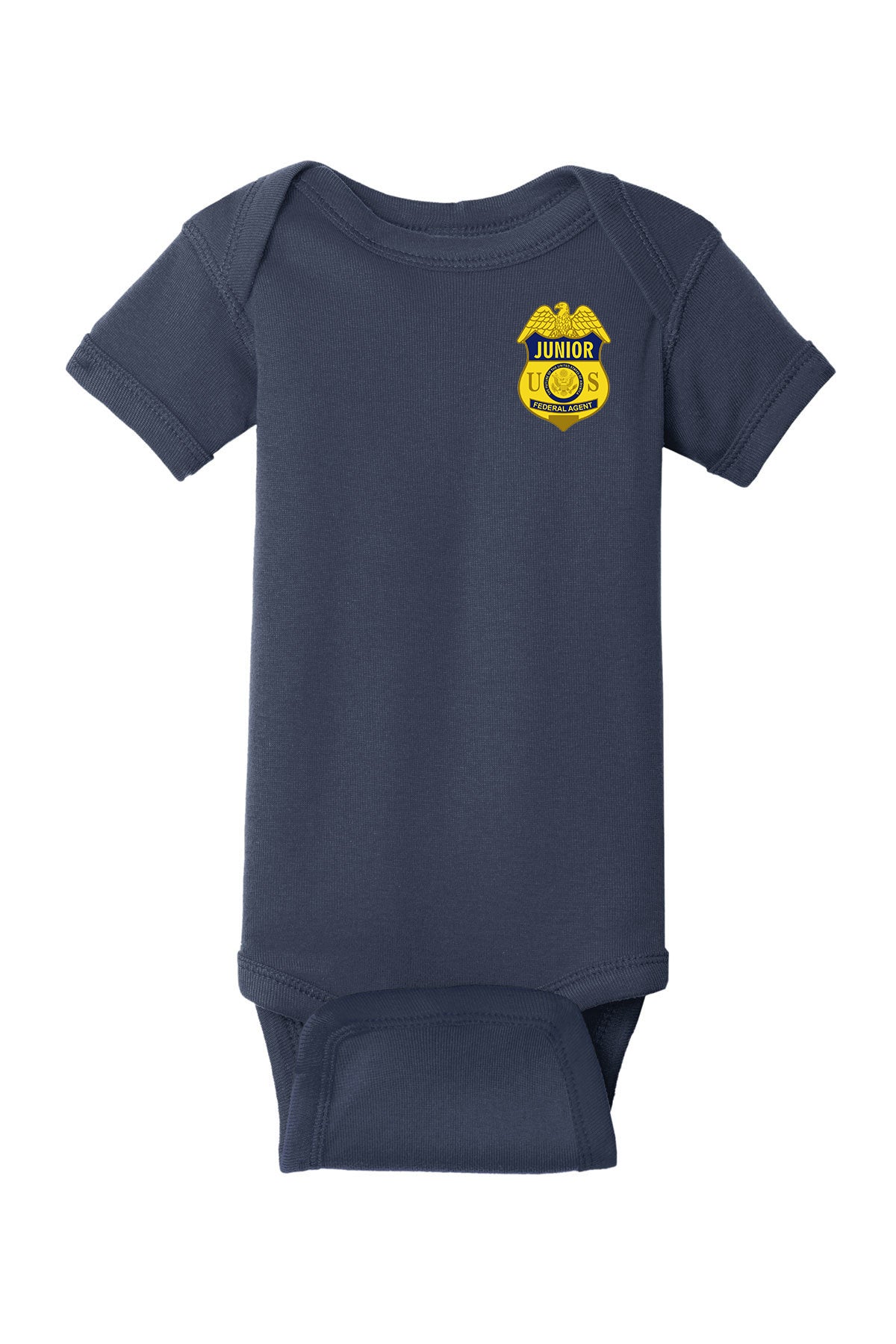 INFANT ONESIE WITH JUNIOR FEDERAL AGENT BADGE