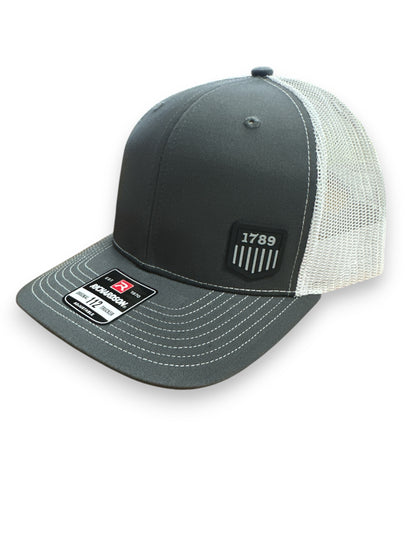 USMS PVC 1789 LOGO BLACK/GREY RICHARDSON HAT