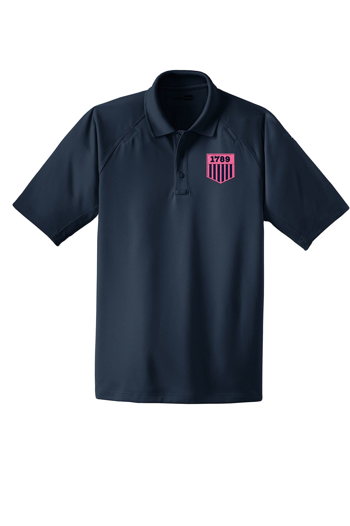MEN'S CORNERSTONE TACTICAL POLO W/ EMB 1789 SHIELD-CS410