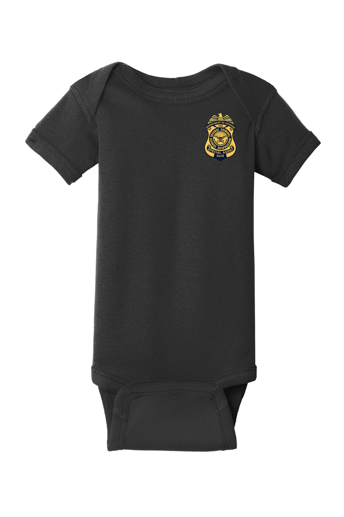 INFANT ONESIE WITH JUNIOR DCIS BADGE
