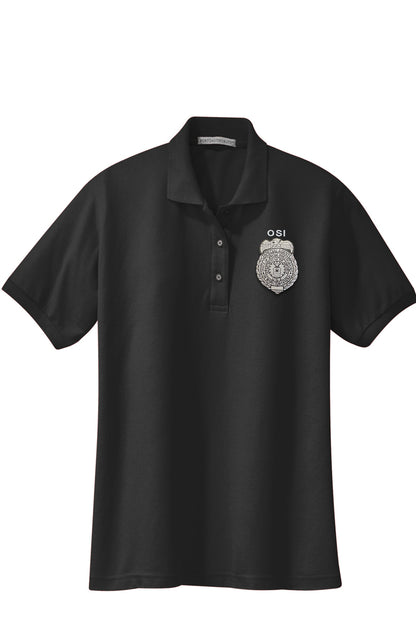 WOMEN'S AF OSI BADGE PORT AUTHORITY POLO - L500
