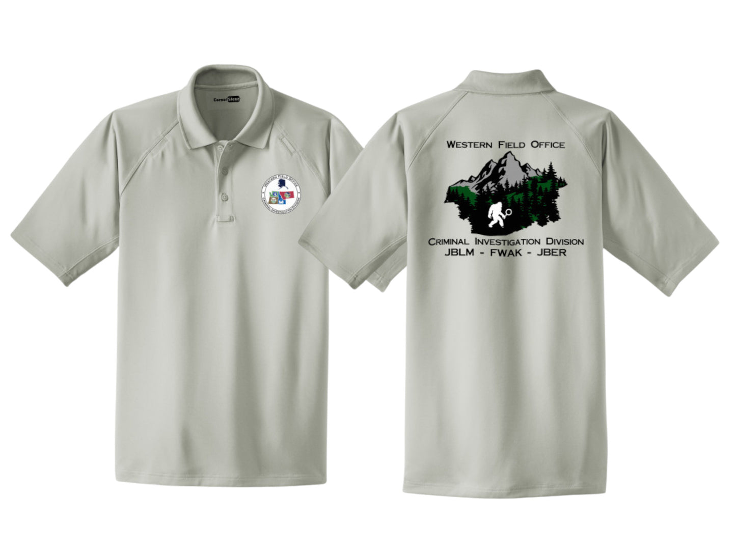 MEN'S WESTERN FIELD OFFICE CID PRINTED- CORNERSTONE POLO-CS410