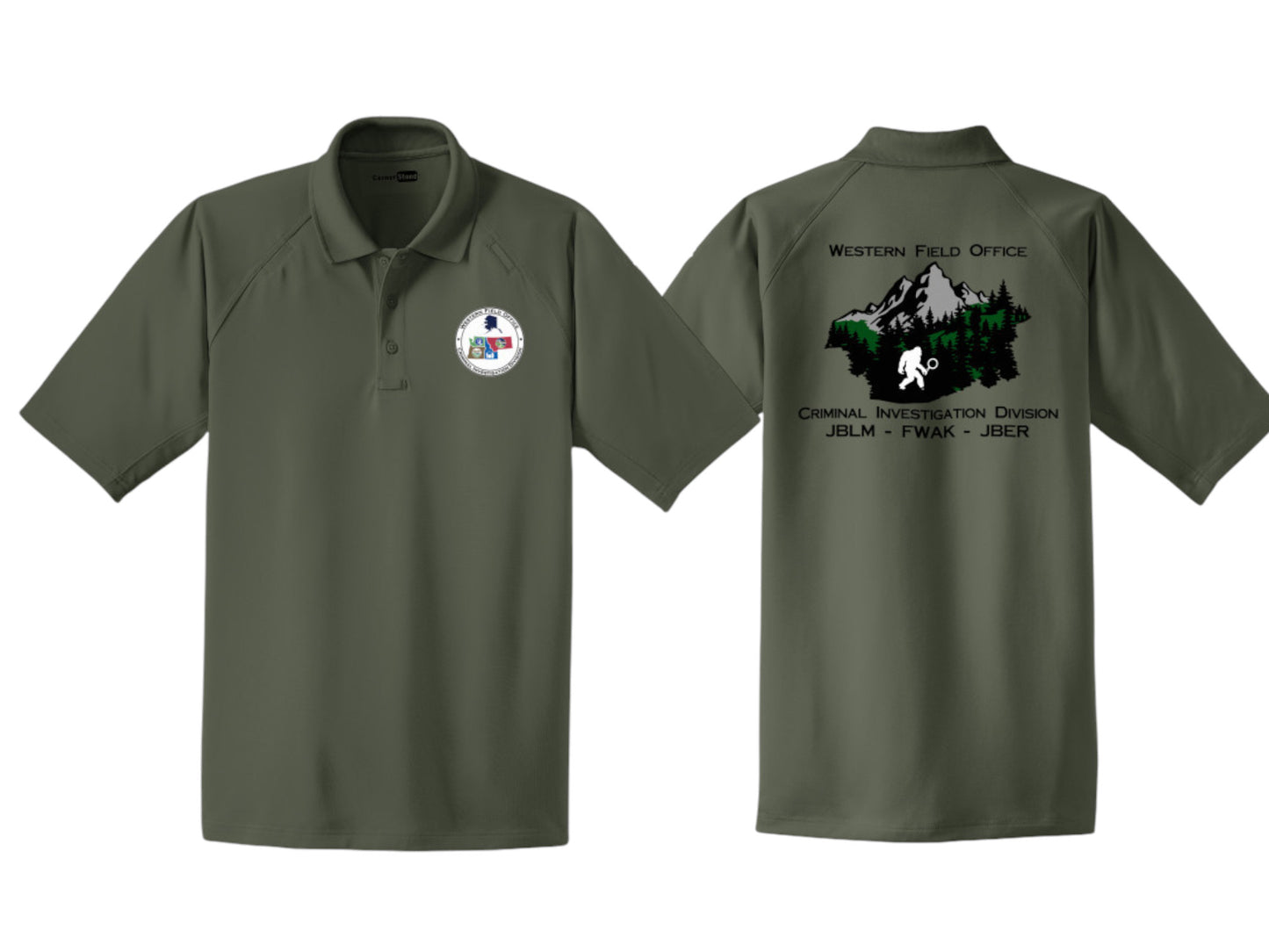 MEN'S WESTERN FIELD OFFICE CID PRINTED- CORNERSTONE POLO-CS410