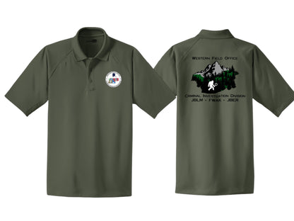 MEN'S WESTERN FIELD OFFICE CID PRINTED- CORNERSTONE POLO-CS410