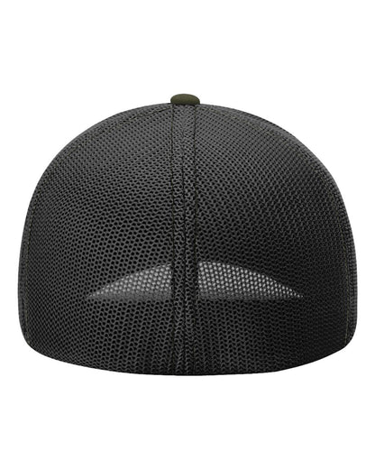 USMS PVC 1789 LOGO BLACK/OD FLEX TRUCKER CAP-110