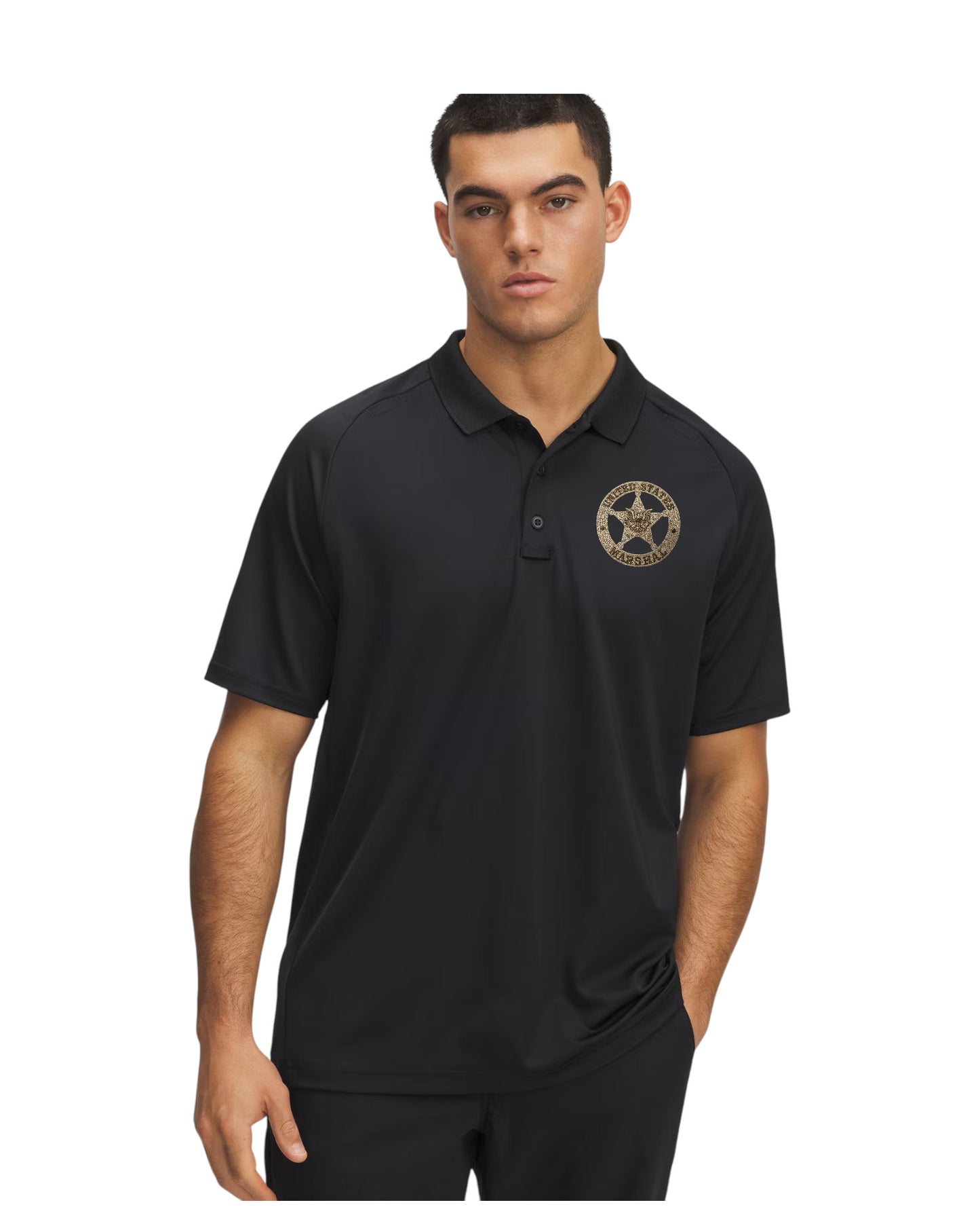 UA TACTICAL PERFORMACE POLO W/ EMB USMS STAR-6004146