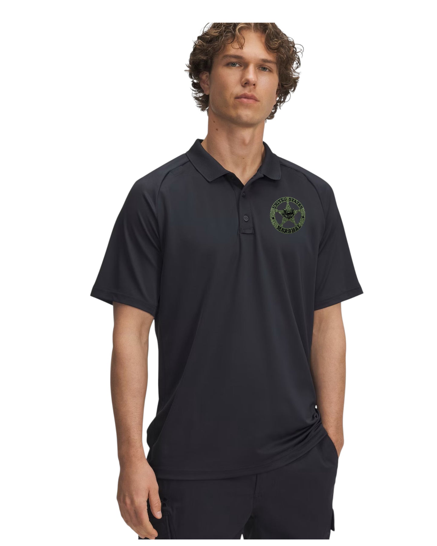 UA TACTICAL PERFORMACE POLO W/ EMB USMS STAR-6004146